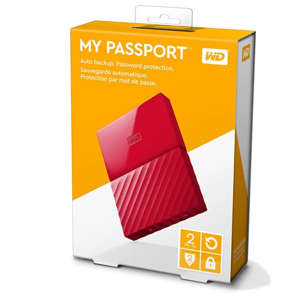هارد اکسترنال وسترن دیجیتال مدل My Passport WDBYvg0020BBK-WESN ظرفیت 2 ترابایت — تصویر ۳