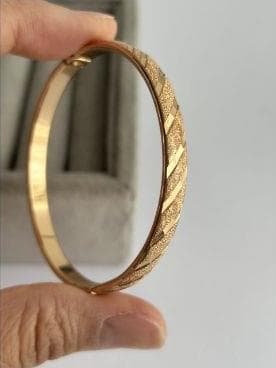 بنگل ژوپینگ طرح هندسی | قطر داخلی ۵۷ و ۶۰، آبکاری طلا