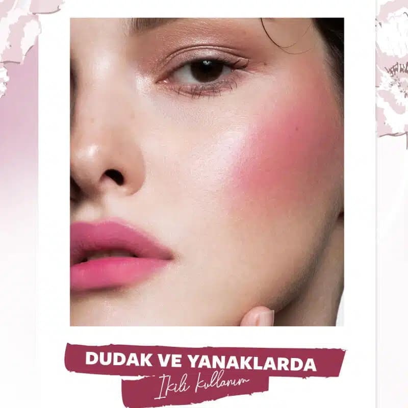 رژ لب و گونه مایع مخملی پاستل Pastel مدل Full Bloom Lip & Blush کد 76 — تصویر ۳
