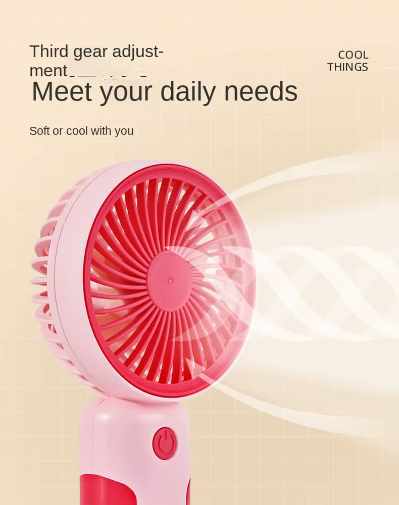 پنکه شارژی دستی Mini Fan مدل MJ122 — تصویر ۸