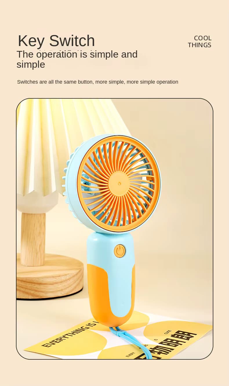 پنکه شارژی دستی Mini Fan مدل MJ122 — تصویر ۴