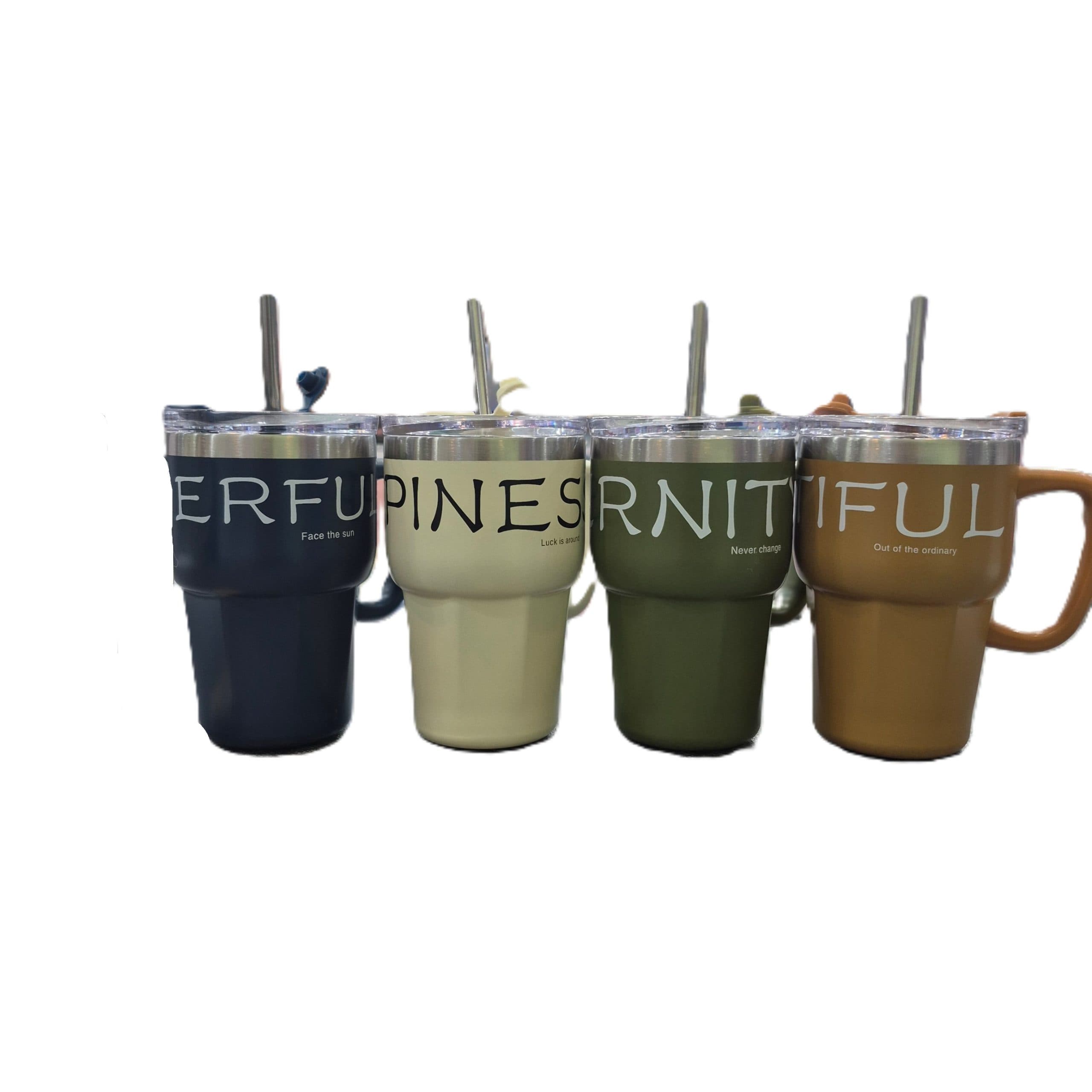 تراول ماگ استیل دسته دار خارجی 600 ML