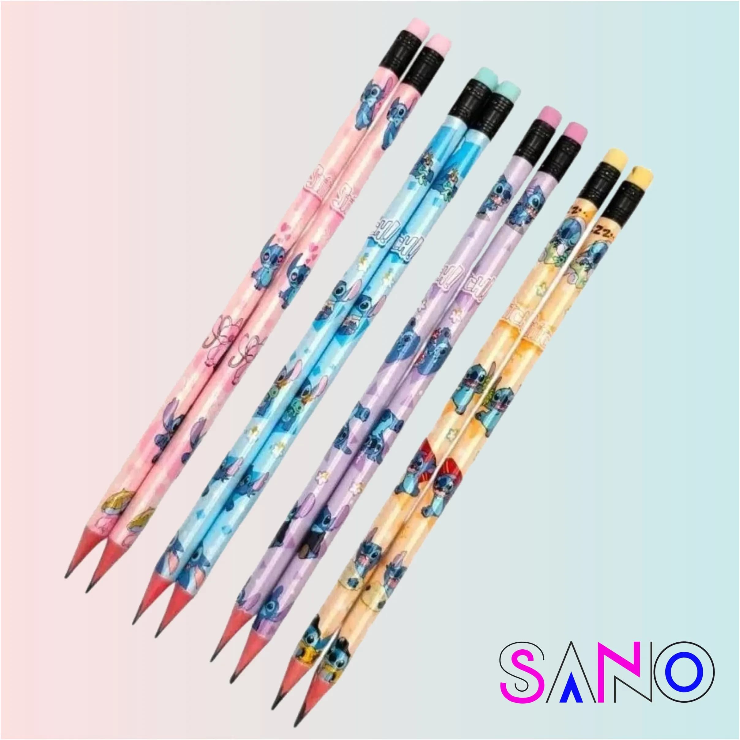 مداد مشکی سه گوش طرح استیچ