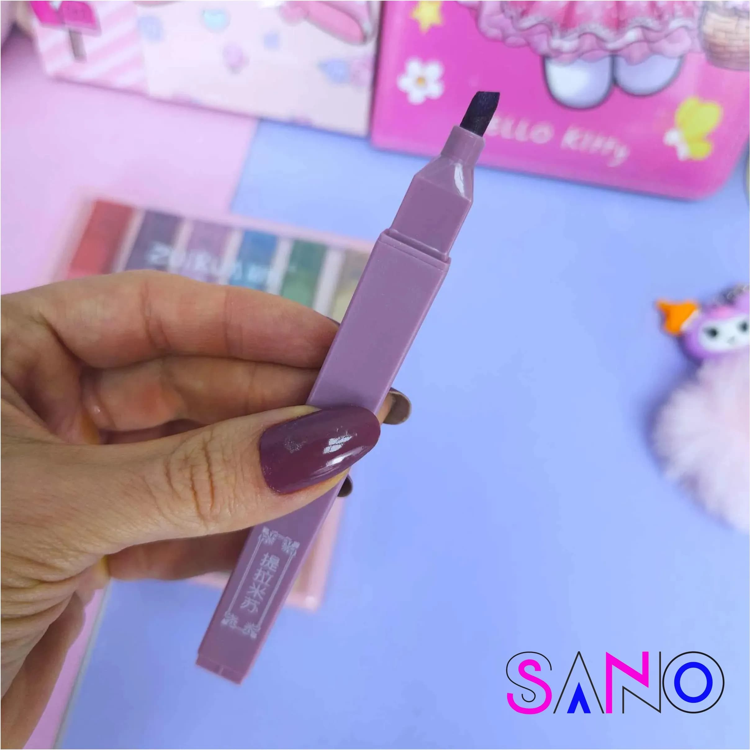 هایلایتر مکعبی معطر 6 رنگ مدل شکلاتی — تصویر ۵