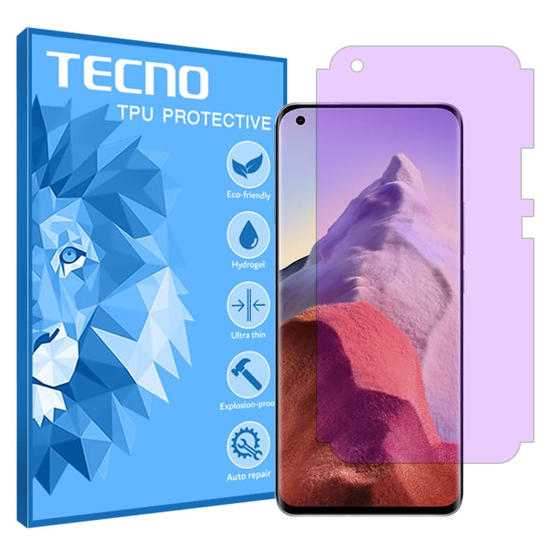 محافظ صفحه نمایش ضداشعه بنفش تکنو مدل Eye Care مناسب برای گوشی موبایل شیائومی Mi 11 Ultra — تصویر ۲
