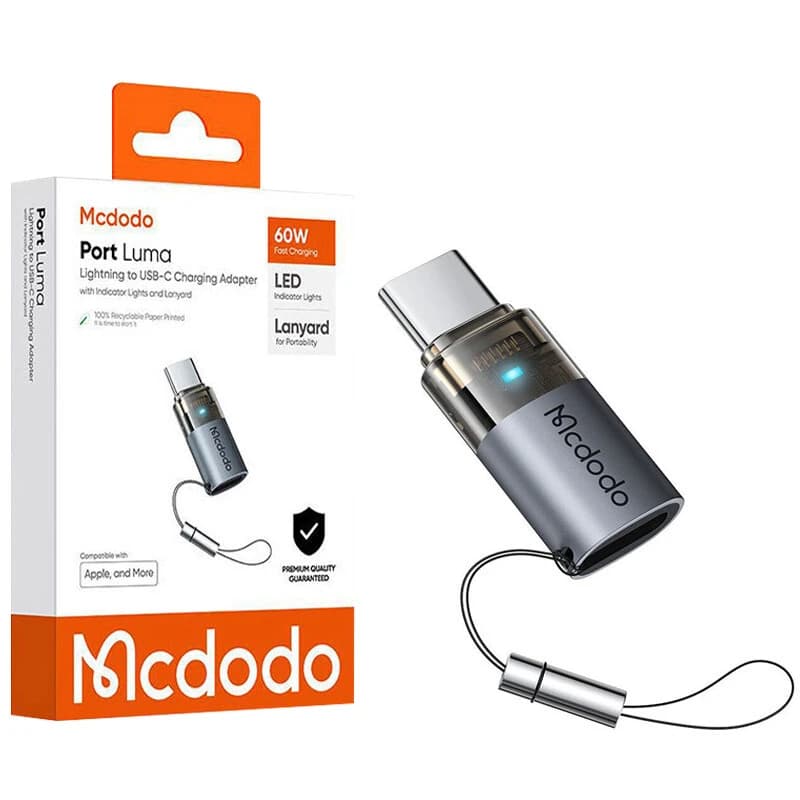 مبدل لایتنینگ به USB-C مک دودو مدل OT-7610 — تصویر ۳