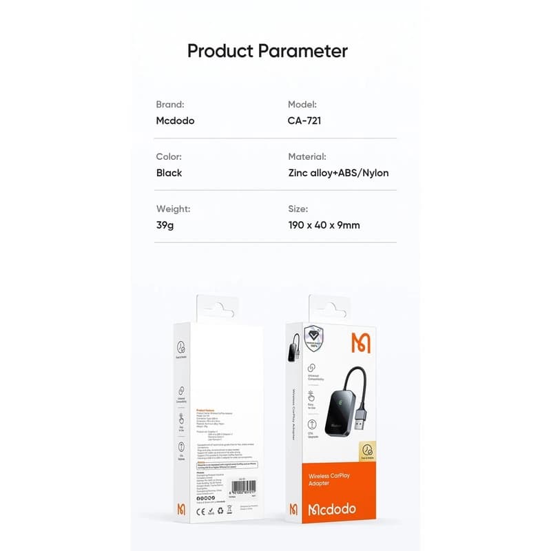 گیرنده بلوتوثی مک دودو مدل CA-7210 — تصویر ۵
