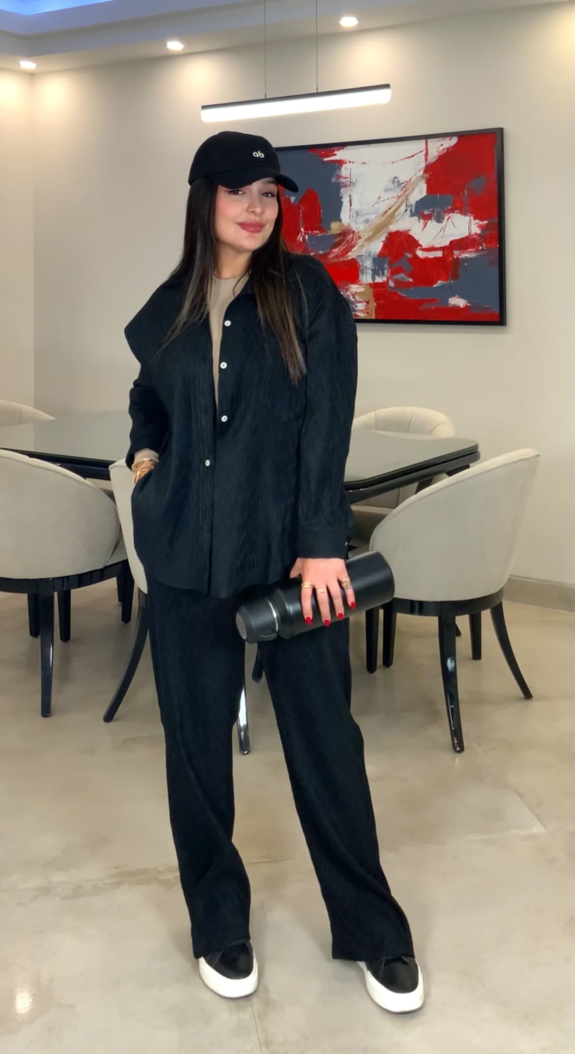 شلوار زنانه پلیسه سرمه ای مدل زارا پلی — تصویر ۶