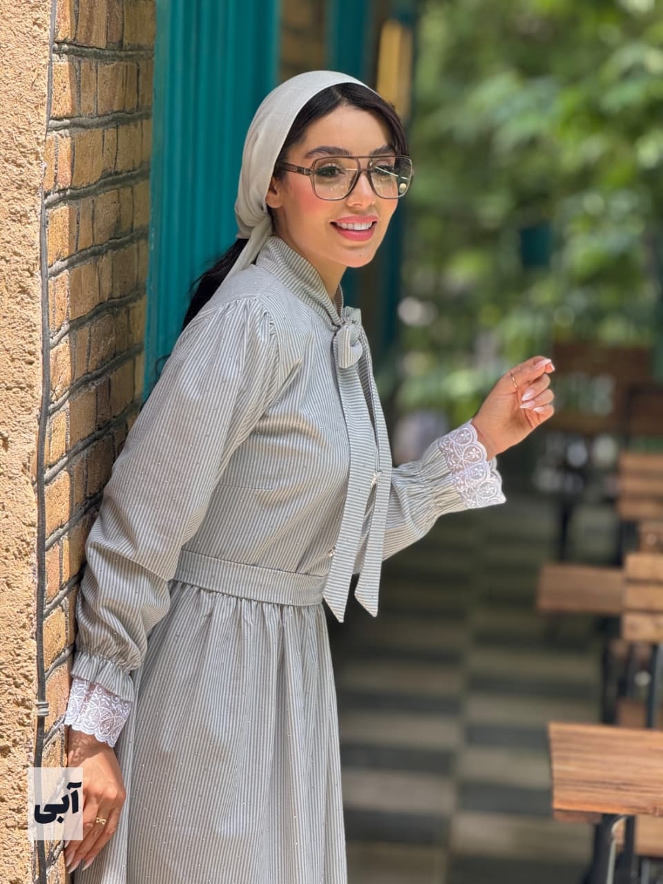 پیراهن لنین نگین — تصویر ۸