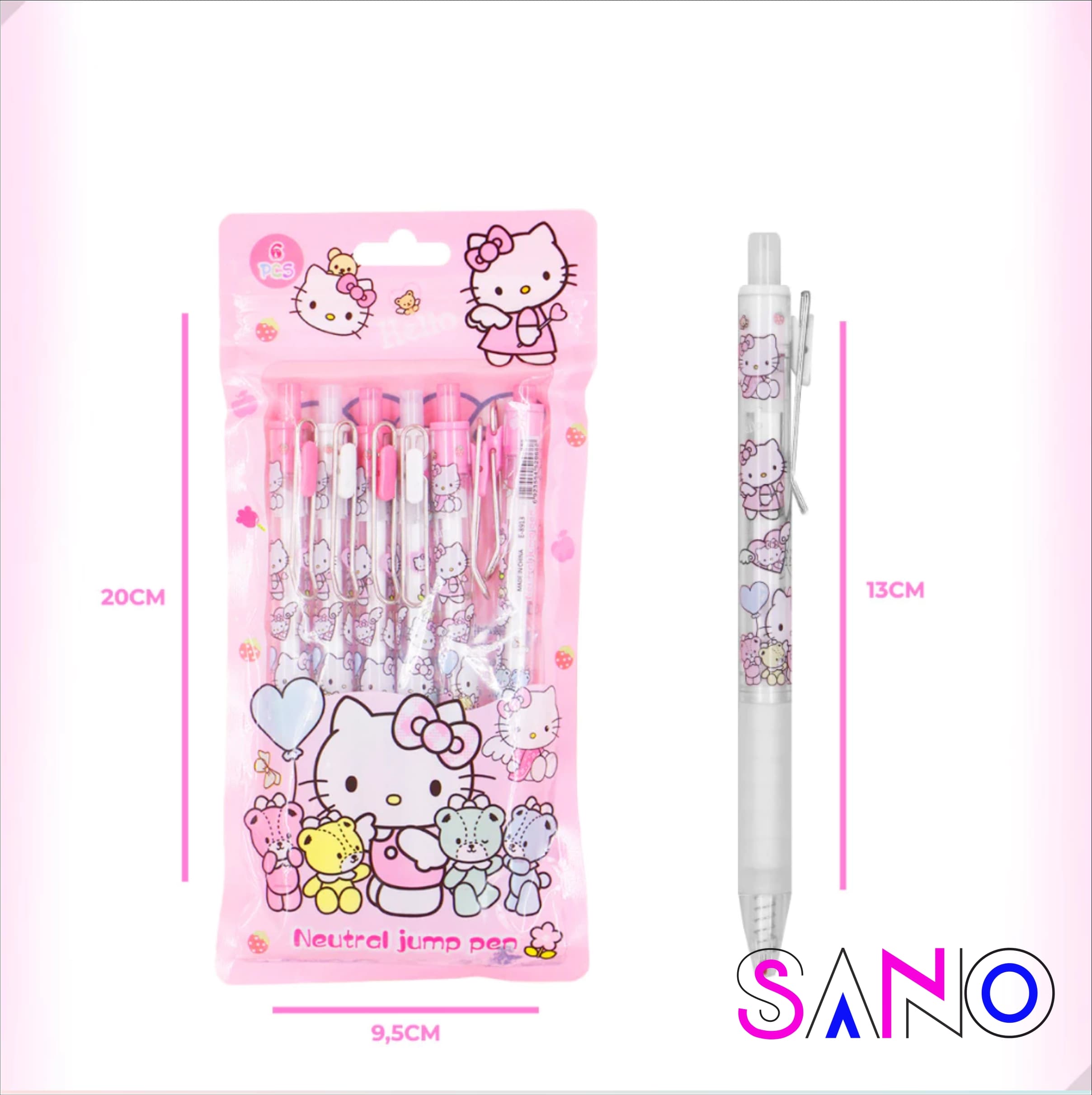 خودکار فانتزی هلوکیتی (Hello Kitty) مدل فشاری — تصویر ۷