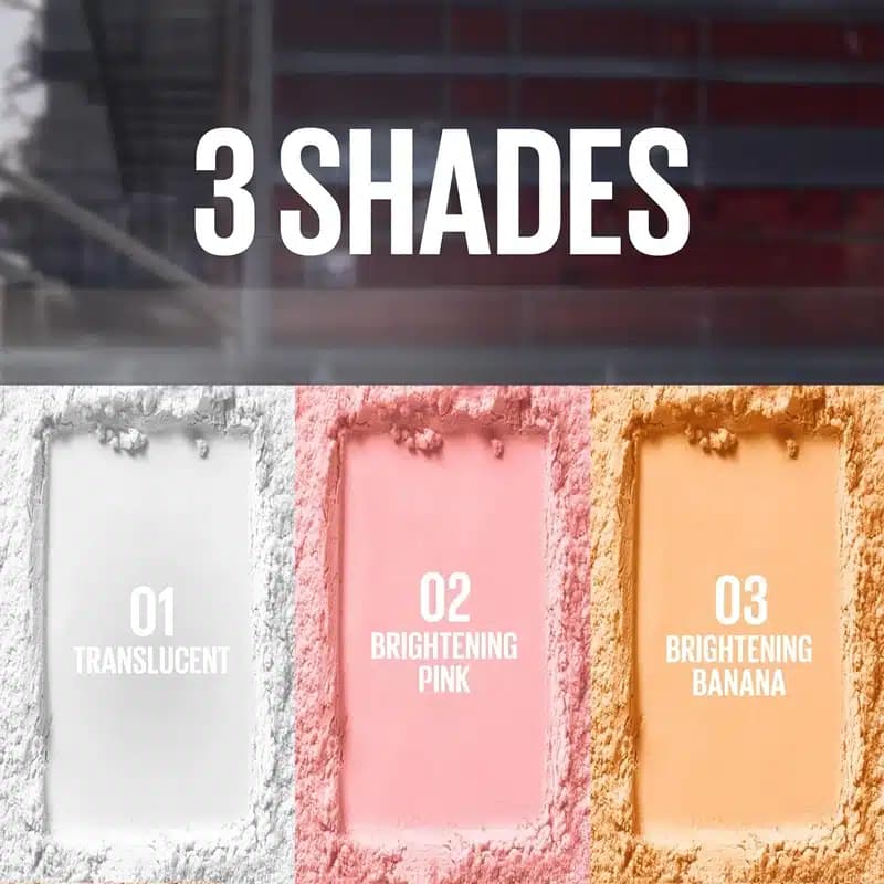 پودر فیکس مات کننده میبلین Maybelline مدل Fit Me 16H Shine Control کد 01 رنگ Translucent — تصویر ۴