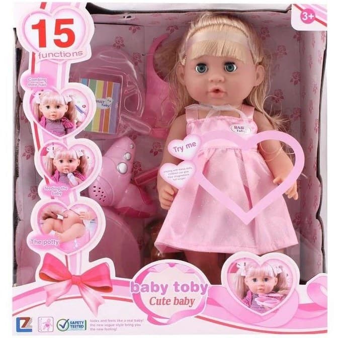 عروسک دختر 15 کاره اورجینال برند بی بی تویز Baby toys