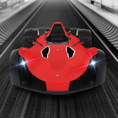 ماشین کنترلی مسابقه دودزا قرمز مدل RC Die-Cast Spray Racing Car MZ2034 — تصویر ۳