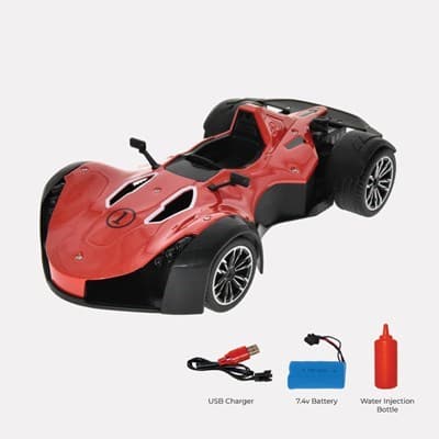 ماشین کنترلی مسابقه دودزا قرمز مدل RC Die-Cast Spray Racing Car MZ2034 — تصویر ۵
