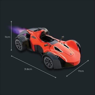 ماشین کنترلی مسابقه دودزا قرمز مدل RC Die-Cast Spray Racing Car MZ2034 — تصویر ۴
