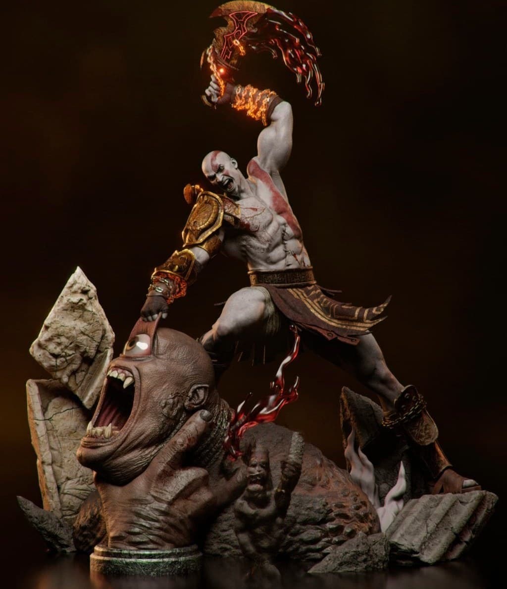اکشن فیگور خدای جنگ Kratos God Of War