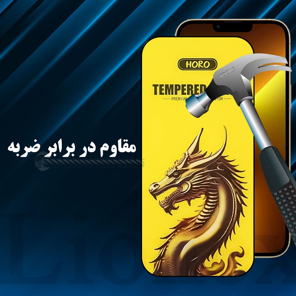 محافظ صفحه نمایش لایونکس مدل FHGL20 مناسب برای گوشی موبایل شیائومی Redmi Note 13 Pro 5G / Redmi Note 13 Pro 4G — تصویر ۷