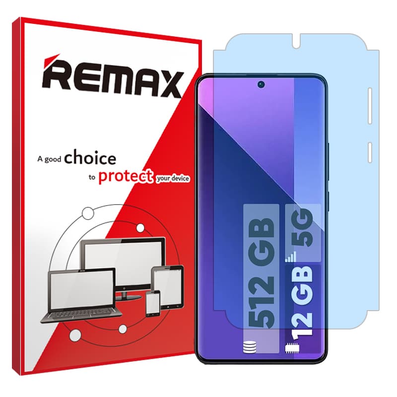 محافظ صفحه نمایش مات ضداشعه آبی ریمکس مدل Resistant مناسب برای گوشی موبایل شیائومی Redmi Note 13 Pro Plus