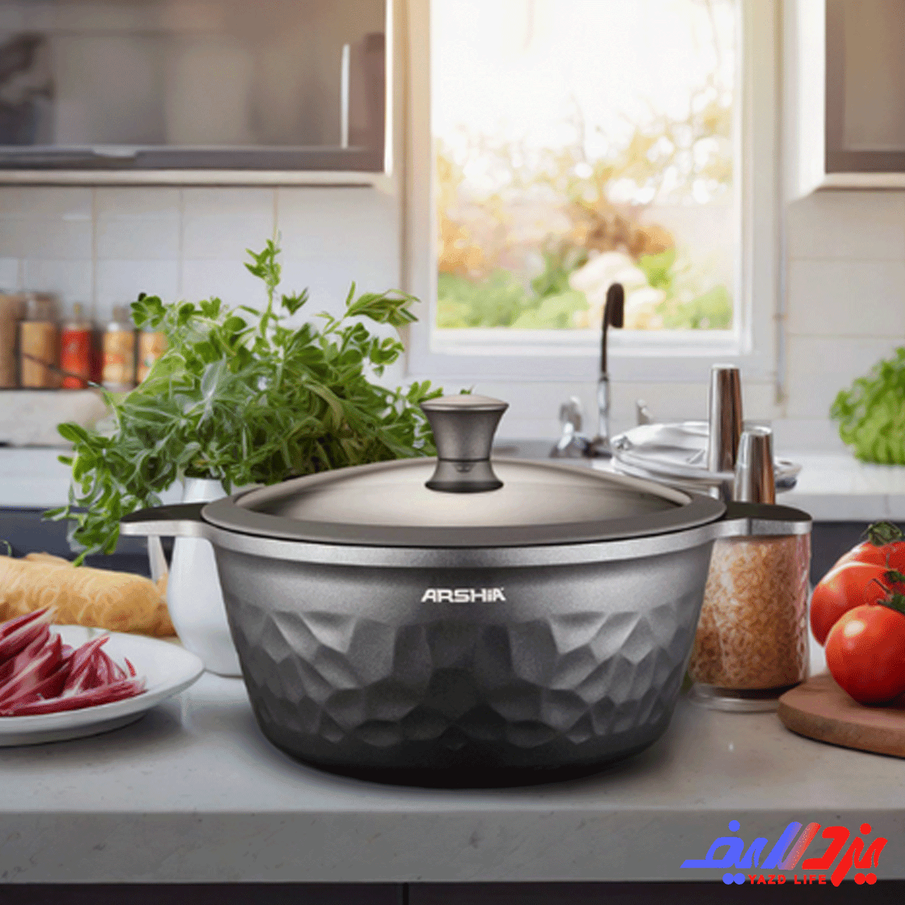 قابلمه 24 سانت چدن عرشیا مدل CO110-3126 — تصویر ۲
