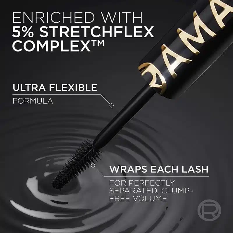 ریمل حجم دهنده لورآل Loreal مدل Voluminous Panorama Washable Mascara رنگ All Night Black — تصویر ۴