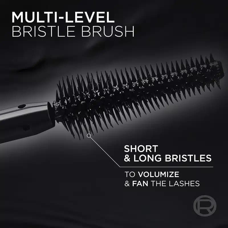 ریمل حجم دهنده لورآل Loreal مدل Voluminous Panorama Washable Mascara رنگ All Night Black — تصویر ۳