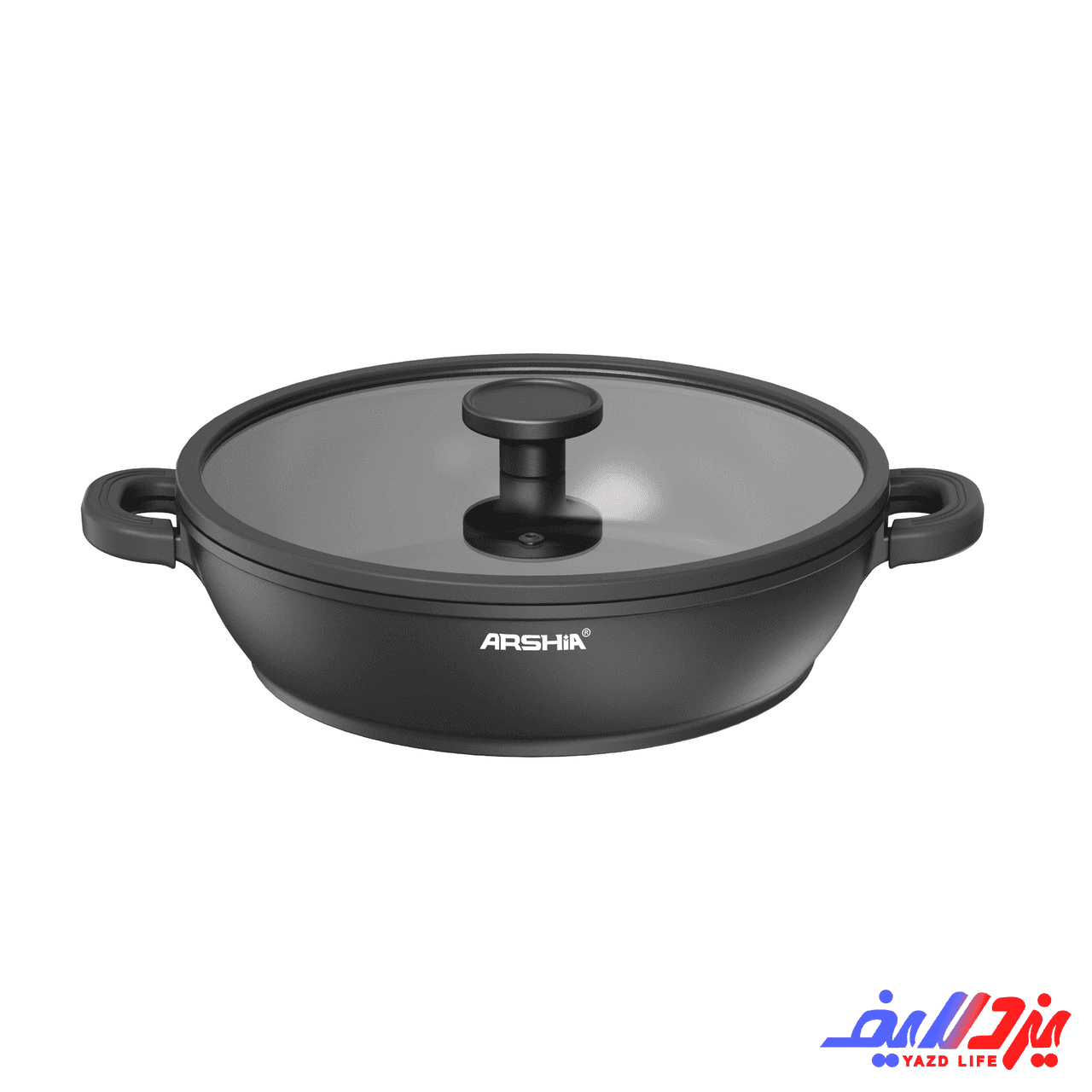 ماهیتابه دو دسته 32 سانت چدن عرشیا مدل CO180-3738