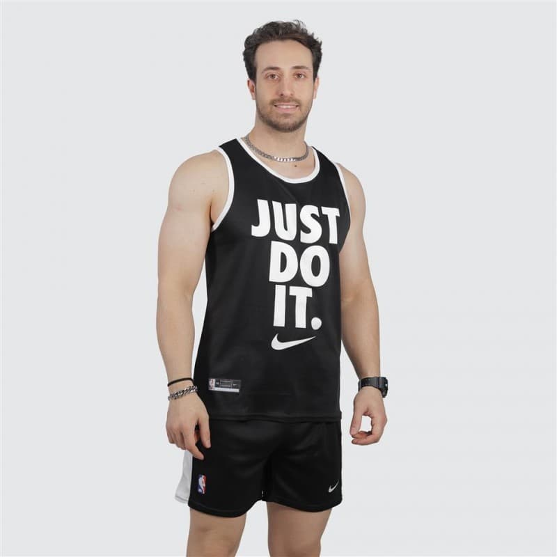 ست مردانه تاپ حلقه ای و شلوارک سوزنی just do it — تصویر ۴