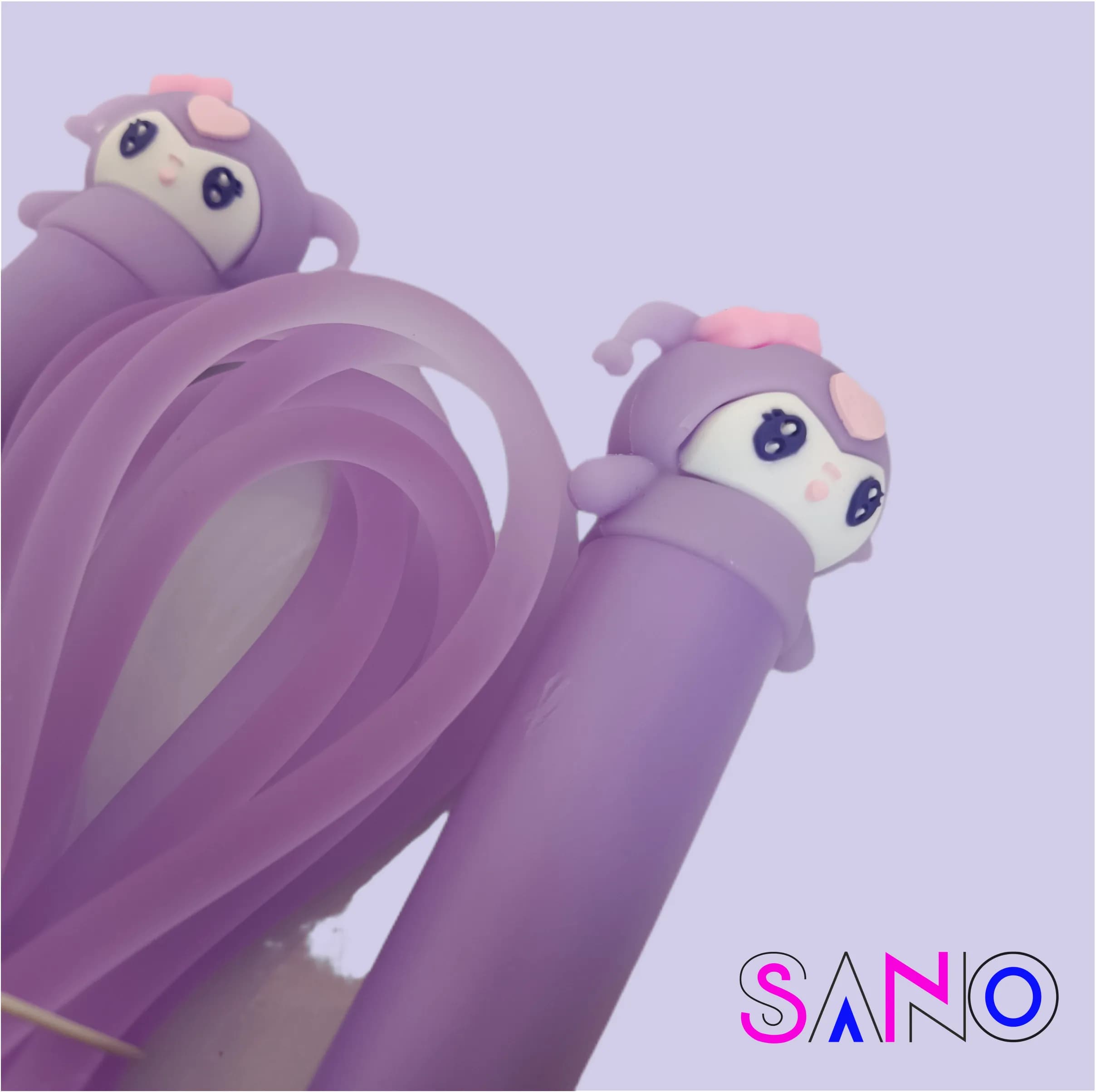 طناب بازی سیلیکونی عروسکی کرومی — تصویر ۲