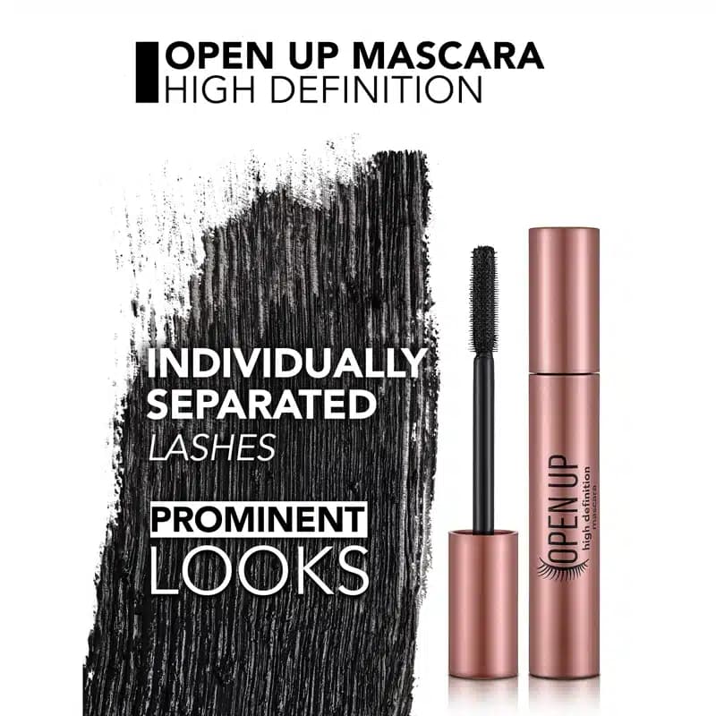 ریمل بلند و جدا کننده فلورمار Flormar مدل Open Up HD Mascara — تصویر ۳