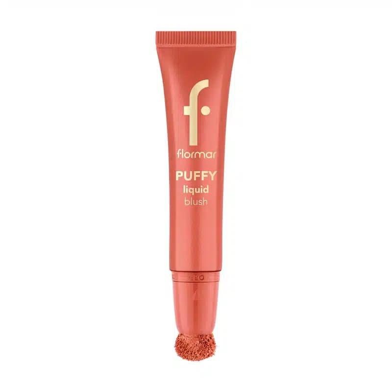 رژگونه مایع سر اسفنجی فلورمار Flormar مدل Puffy Liquid Blush کد 002 رنگ Peachy Glow — تصویر ۴