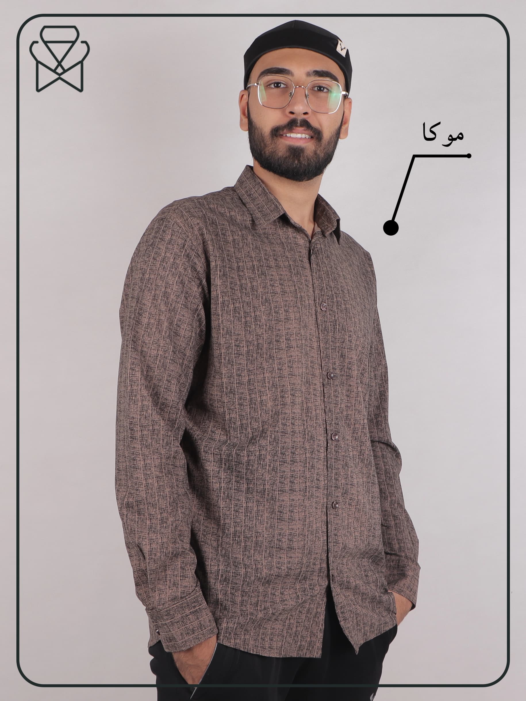 پیراهن ویسکوز راه دار – کد 361090 — تصویر ۲