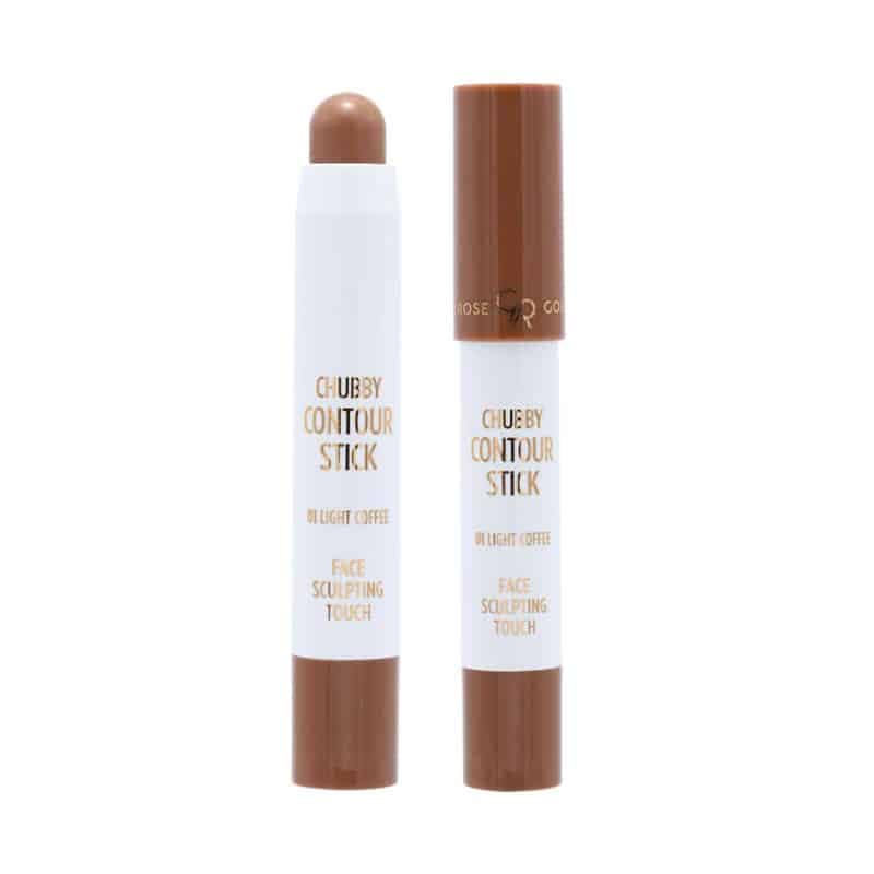 کانتور استیکی گلدن رز مدل Chubby Contour Stick کد 01 رنگ Light Coffee
