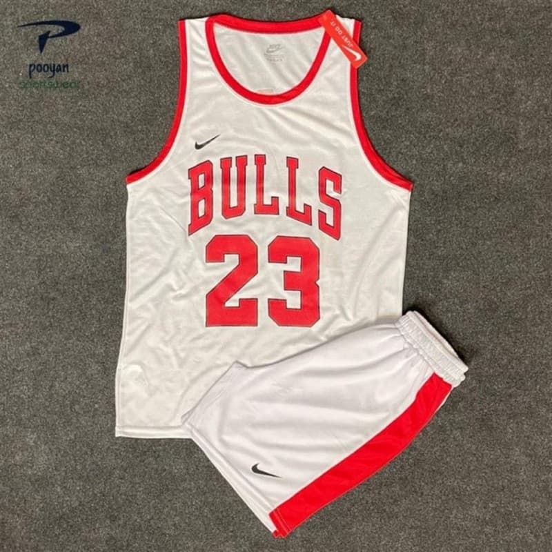 ست مردانه بسکتبالی سوزنی سایز بزرگ Bulls — تصویر ۲