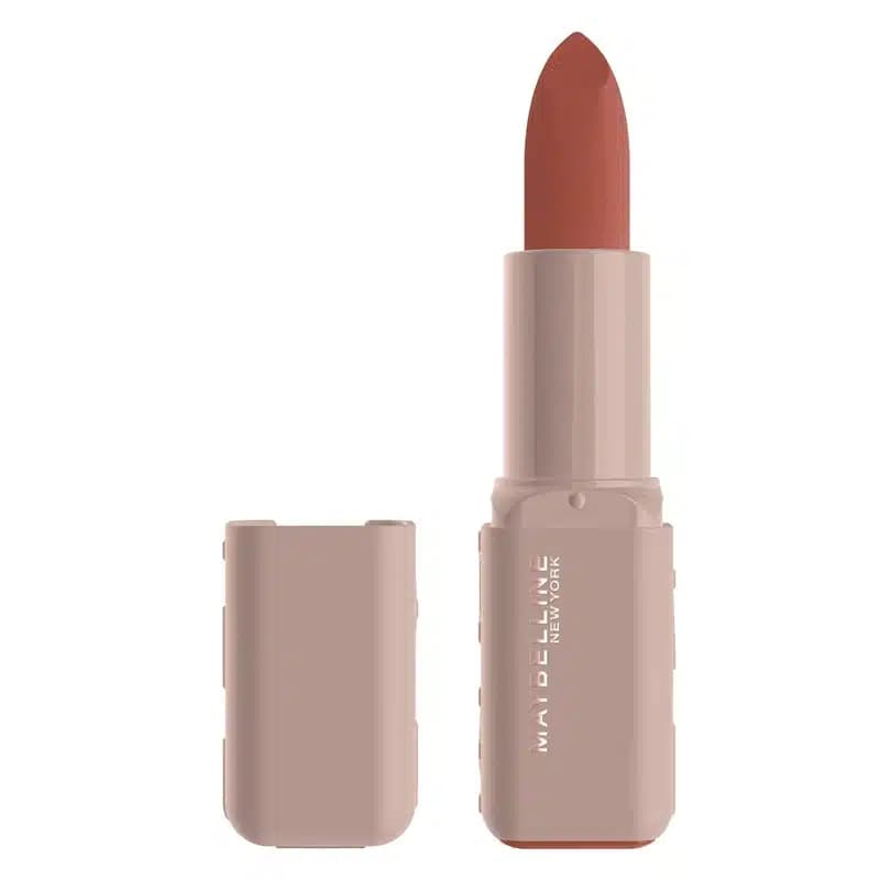 رژلب جامد مات میبلین Maybelline مدل Moisturizing Serum Lipstick کد 08 رنگ Scuse Me