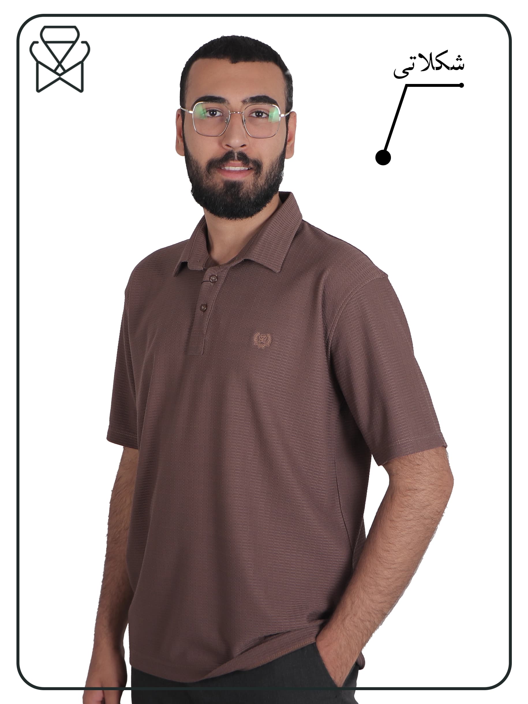 تیشرت یقه دار مراکشی – کد 1019