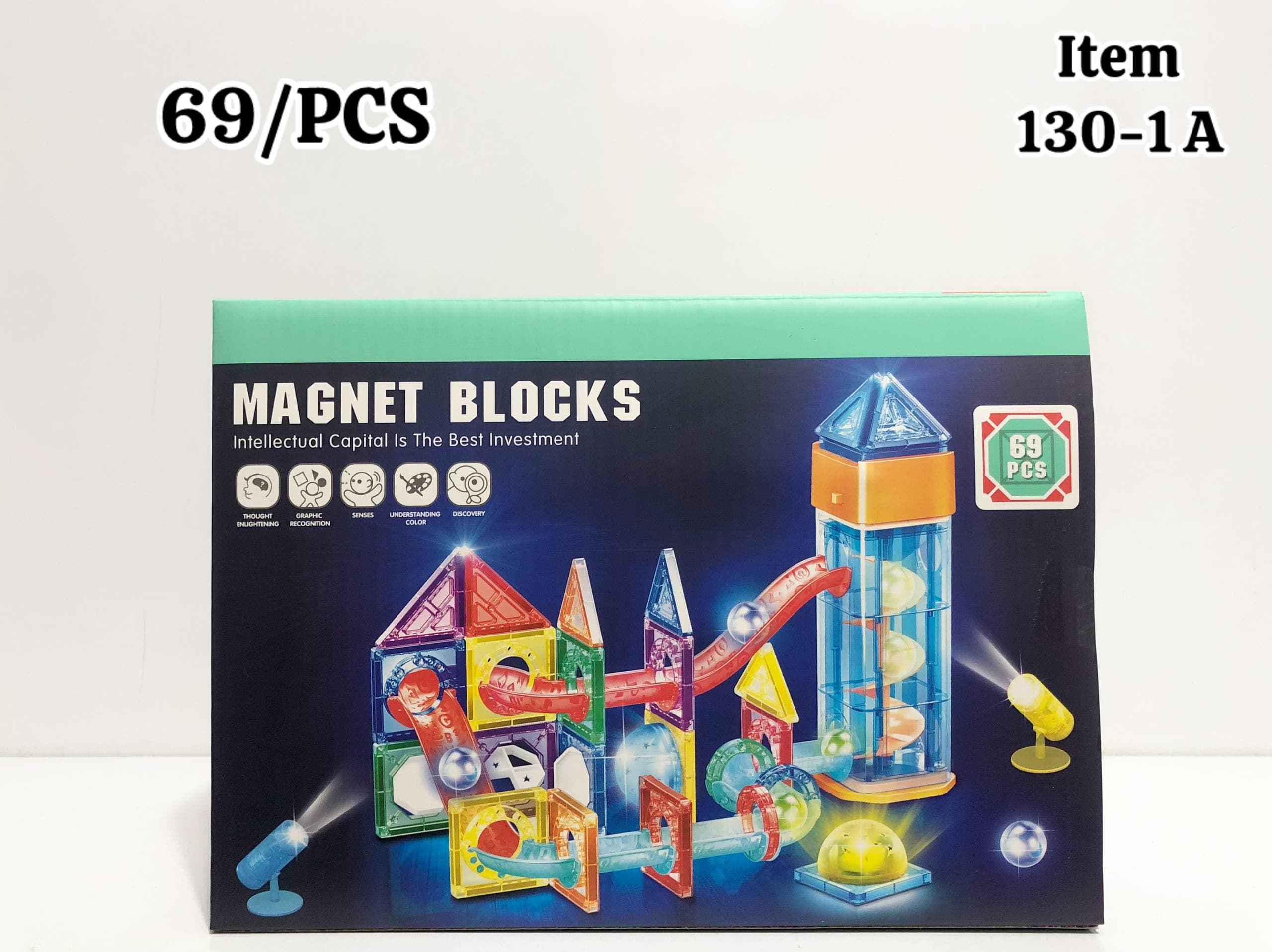 لگو مگنت تایل چراغدار 69 قطعه آیتم 130‑1A