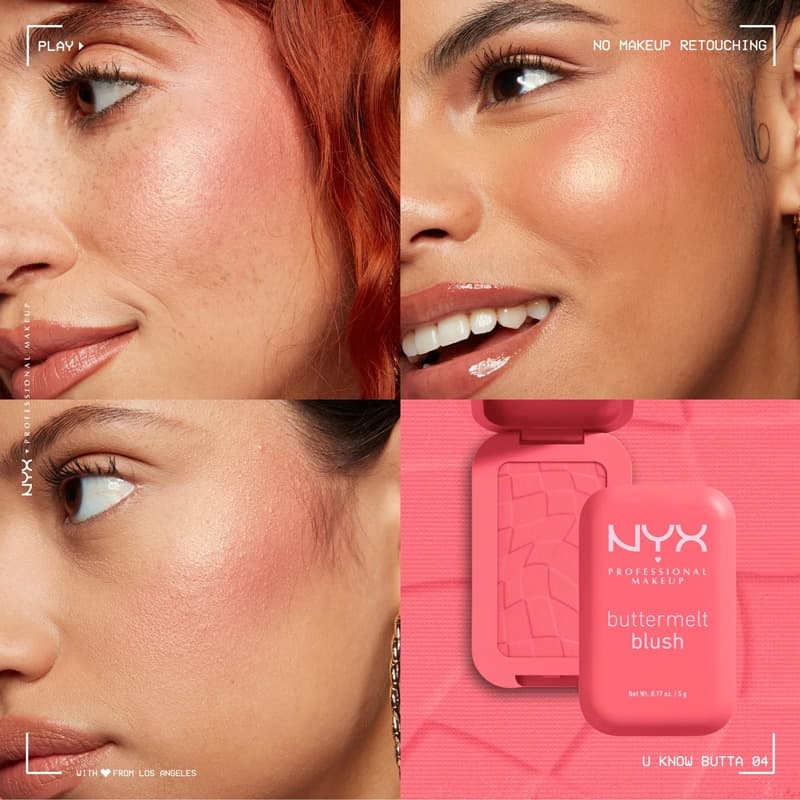رژگونه پودری نیکس NYX مدل Buttermelt کد 04 (رنگ u know butta) — تصویر ۲