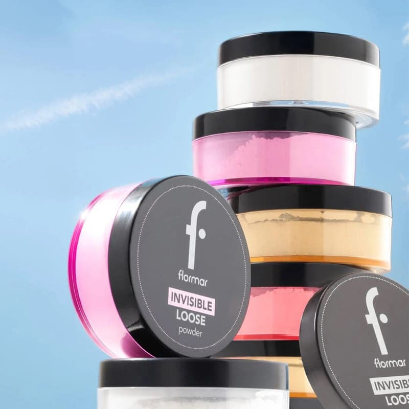 پودر فیکس فلورمار مدل Invisible Loose Powder رنگ Lilac Pop — تصویر ۳