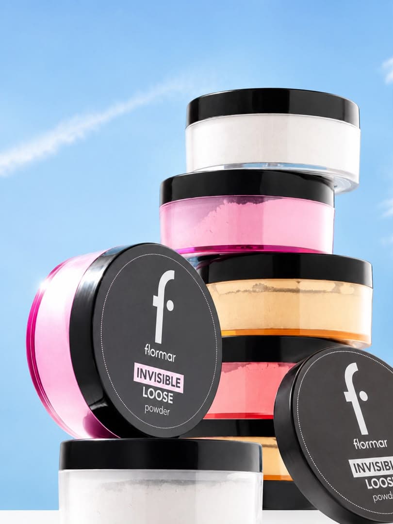 پودر فیکس فلورمار مدل Invisible Loose Powder رنگ Lilac Pop — تصویر ۵