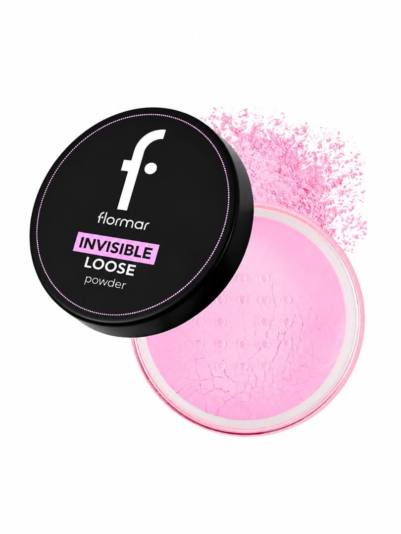 پودر فیکس فلورمار مدل Invisible Loose Powder رنگ Lilac Pop — تصویر ۴