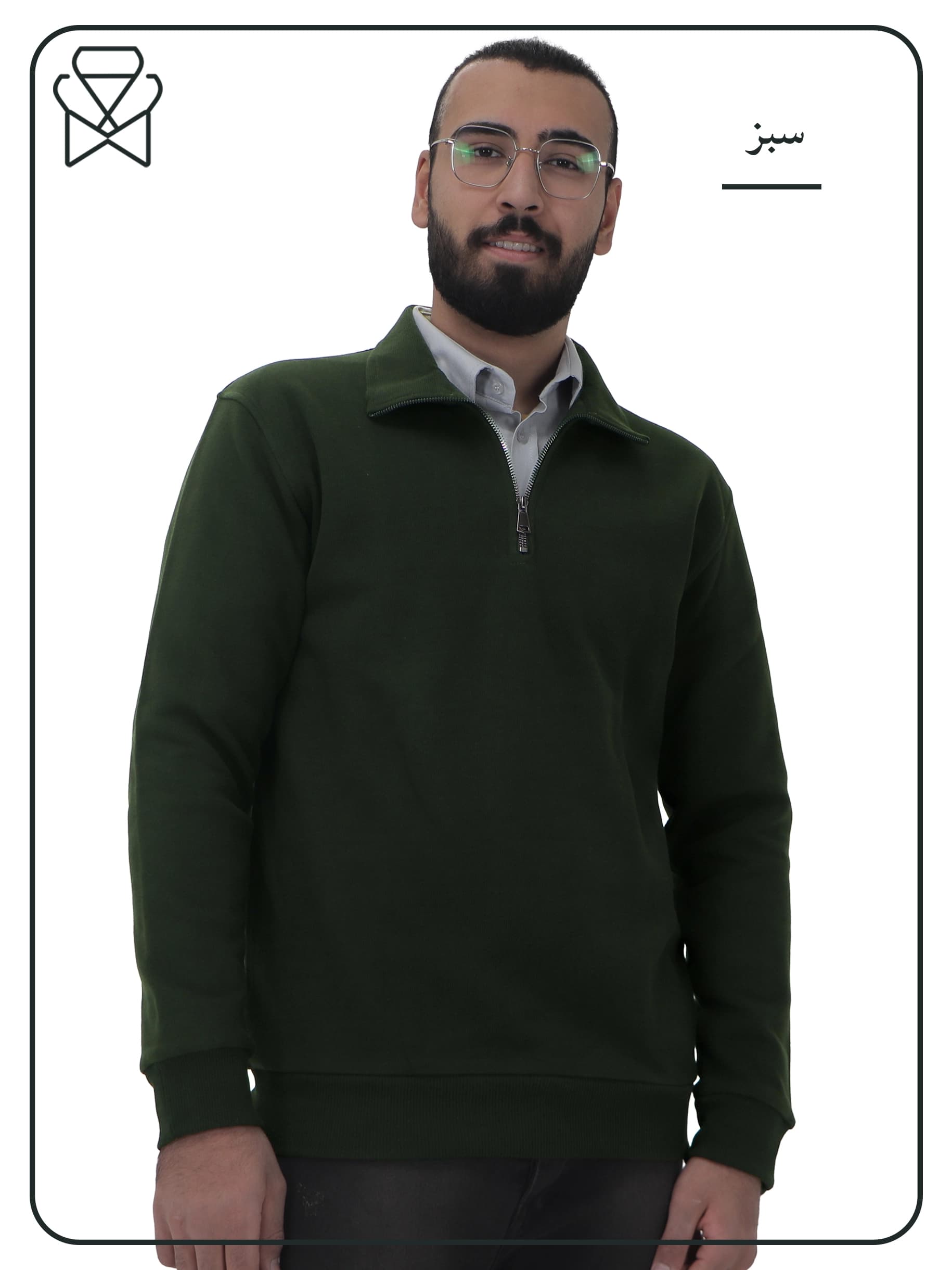 بلوز نیم زیپ سلانیک کد 950143 — تصویر ۲
