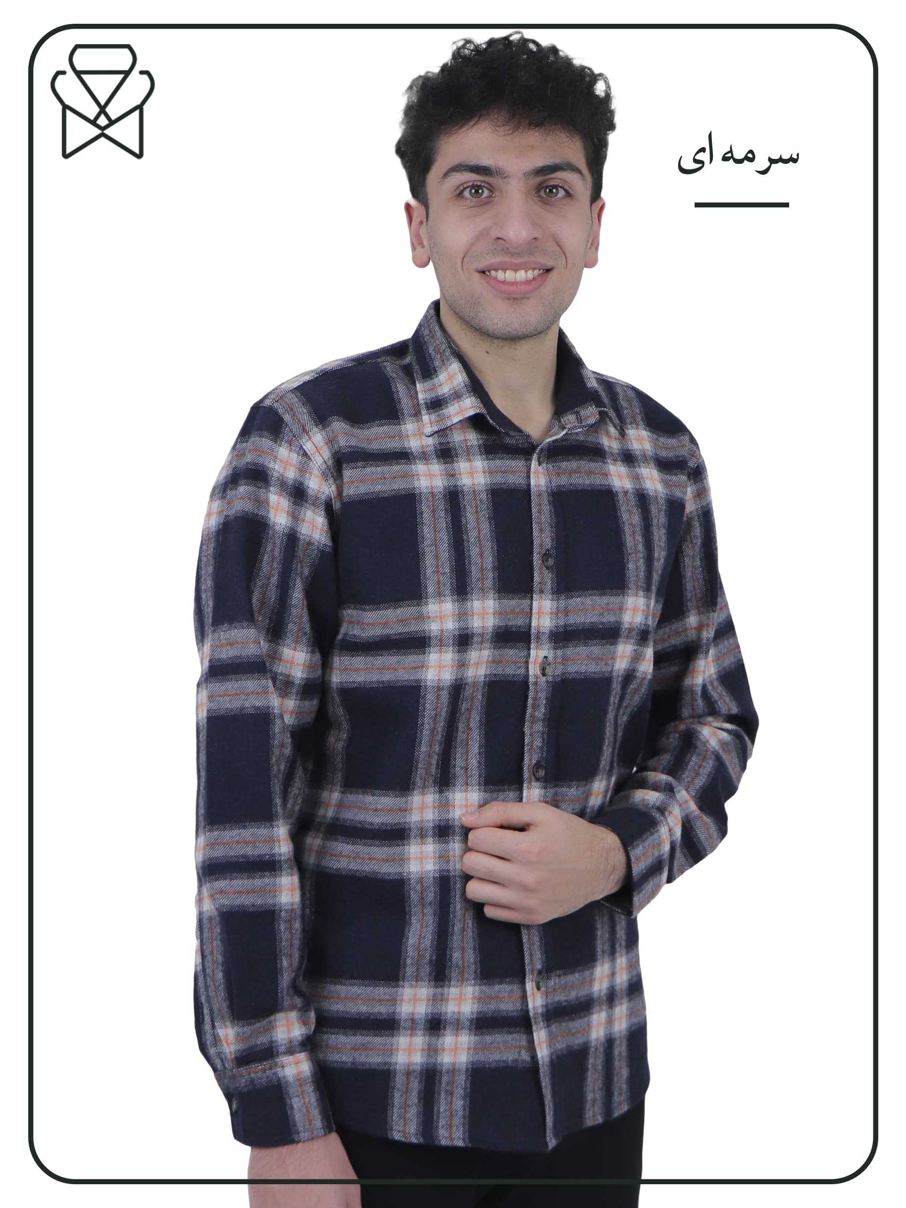 پیراهن کشمیر پشمی کد 840146 — تصویر ۵