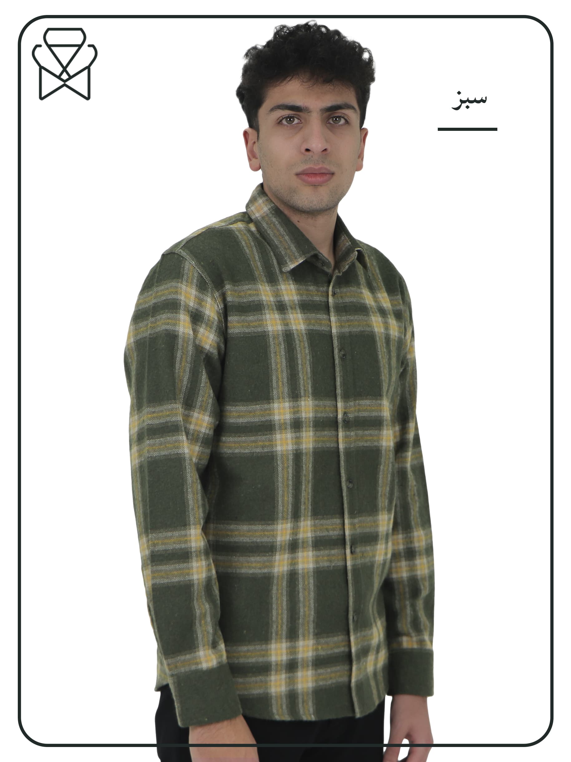 پیراهن کشمیر پشمی کد 840146 — تصویر ۲