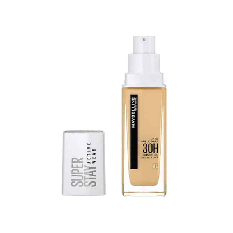 کرم پودر 30 ساعته میبلین Maybelline مدل Super Stay Active Wear کد 06 رنگ Fresh Beige