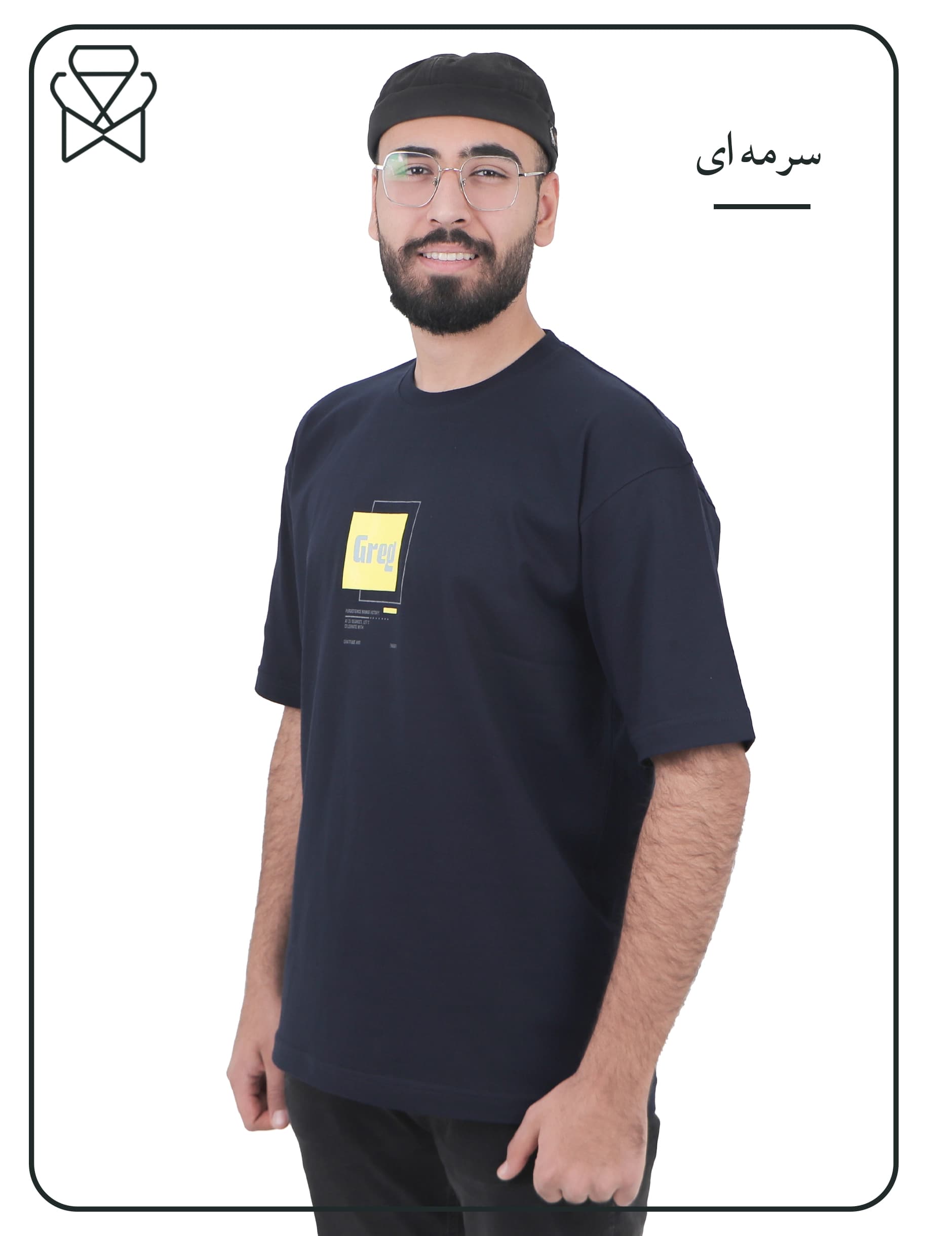 تیشرت مردانه قواره باکسی کد 330129 — تصویر ۸
