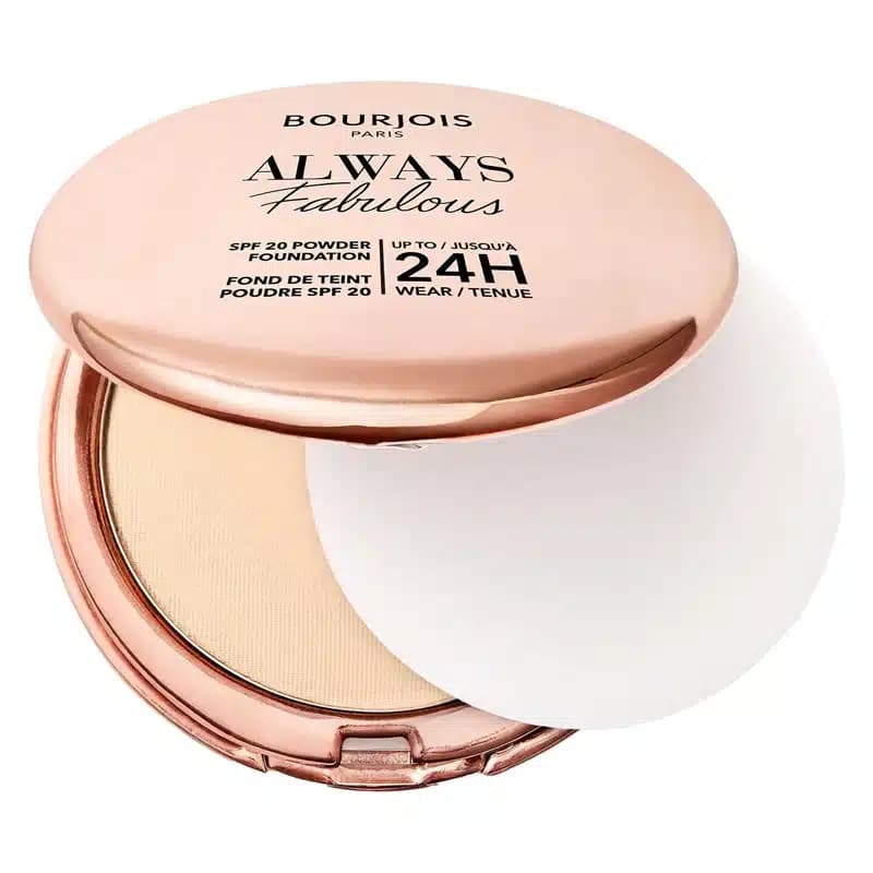 پنکیک SPF20 بورژوآ Bourjois مدل Always Fabulous Powder کد 115 رنگ Golden Ivory — تصویر ۴