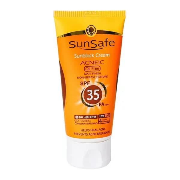 کرم ضد آفتاب آنتی آکنه SPF35 بژ متوسط — تصویر ۳