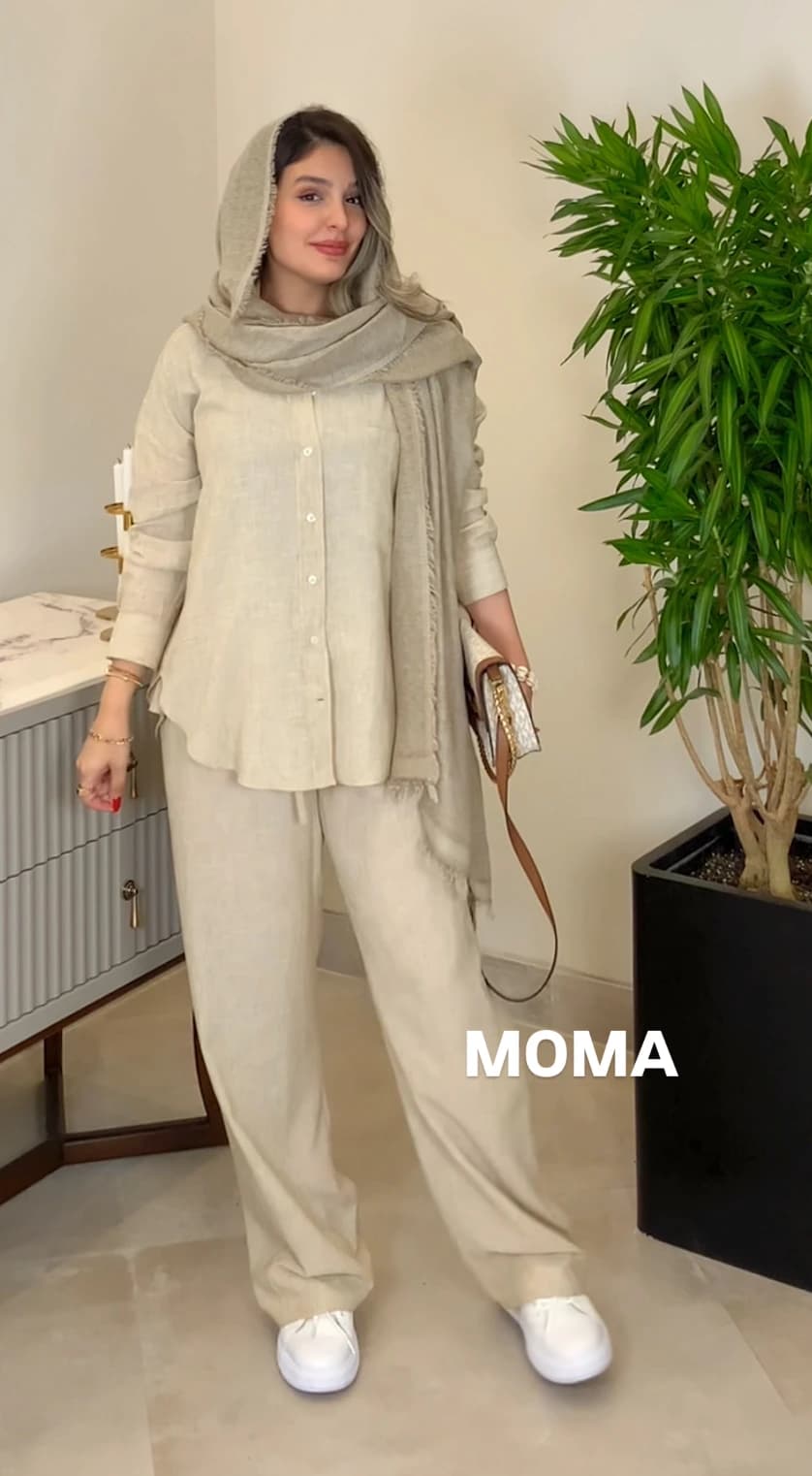 شومیز لینن نسکافه ای مدل زارا — تصویر ۸