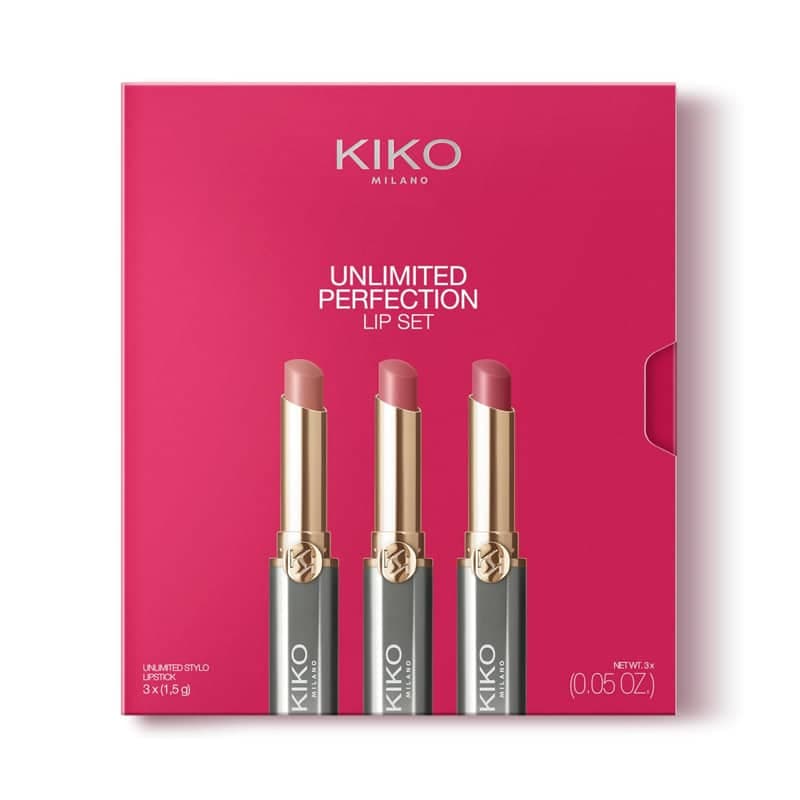 ست 3 عددی رژلب جامد کیکو Kiko Milano مدل Unlimited Perfection Lip Set کد 01 — تصویر ۴