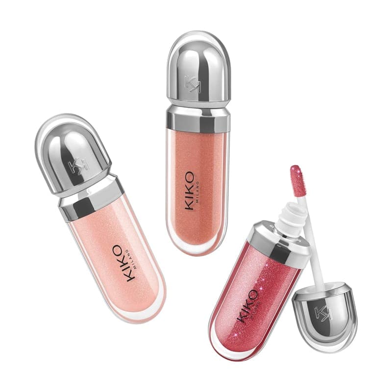 ست 3 عددی لیپ گلاس کیکو میلانو Kiko Milano مدل Glossy Lip Set کد 03 — تصویر ۴
